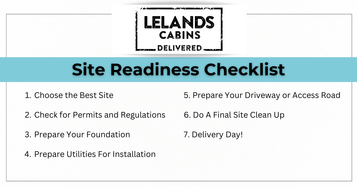 Checklist for Site Readiness